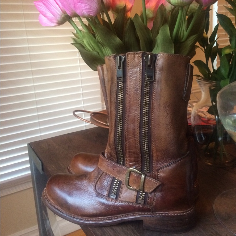 Bed Stu Rust Women Hustle Moto Boot, SZ 8.5 No box